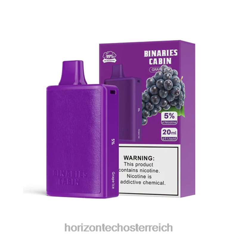 04H4N55 HorizonTech Binaries Cabin Einweg 20mlTraubeneis