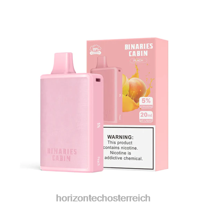 04H4N64 HorizonTech Binaries Cabin Einweg 20mlPfirsich