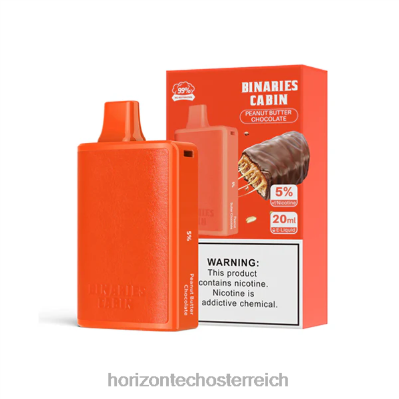 04H4N65 HorizonTech Binaries Cabin Einweg 20mlErdnussbutterschokolade