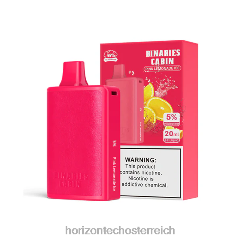 04H4N67 HorizonTech Binaries Cabin Einweg 20mlrosa Limonadeneis