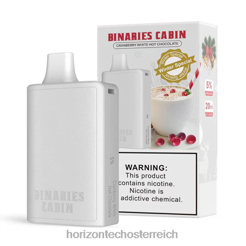 Cranberry-weiße heiße Schokolade