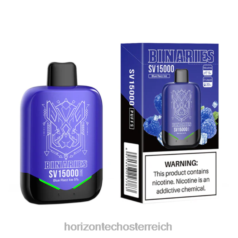 04H4N87 HorizonTech Binaries Cabin Einweg-Svblaues Razz-Eis