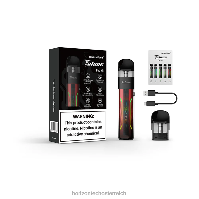 04H4N202 HorizonTech Talons Starter-KitZinnoberrot