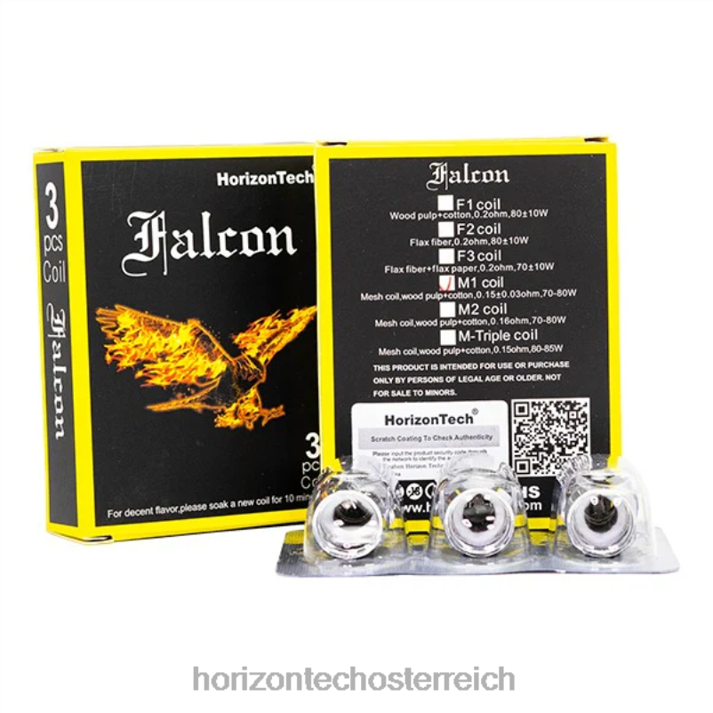 04H4N162 HorizonTech Falcon Spulen (3er-Pack)m1-Mesh-Spule 0,15 Ohm