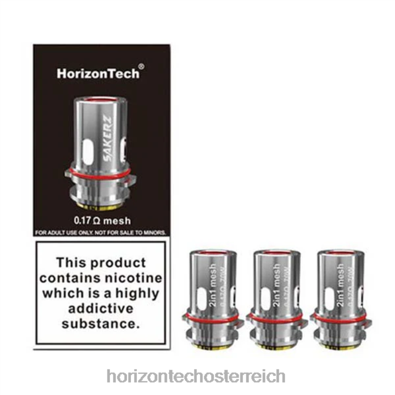 04H4N6 HorizonTech Sakerz Spulen (3er-Pack) - Horizon Tech company 2-in-1-Mesh 0,17 Ohm (3er-Pack)